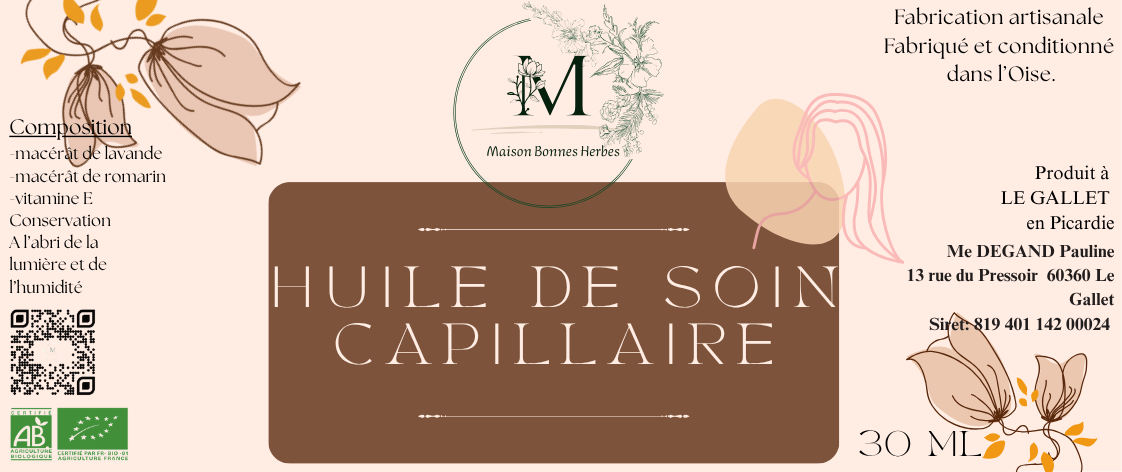 Huile de soin capillaire  image 0