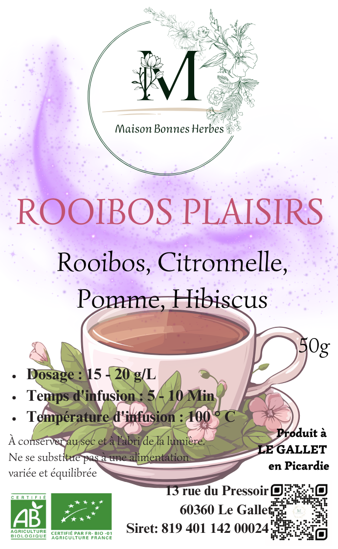 Rooibos plaisirs (50g) image 0