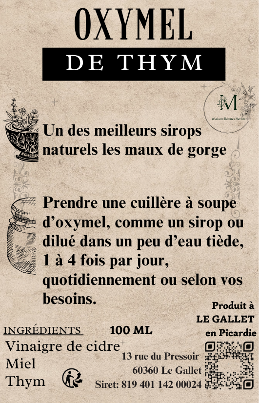OXYMEL de thym