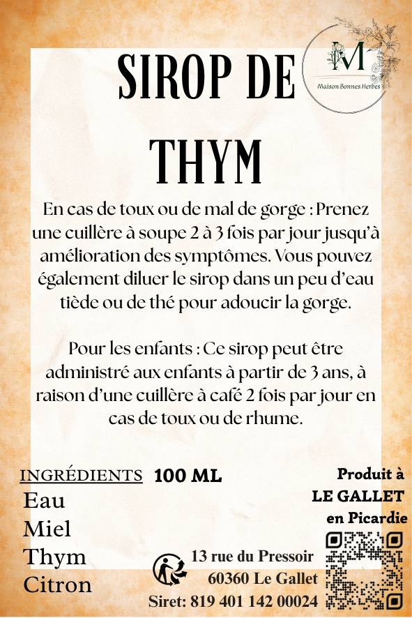 Sirop de thym image 0