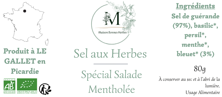 Sel aux herbes Salade Mentholée
