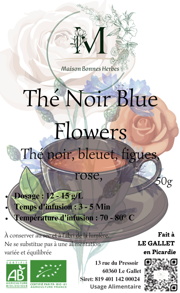 Thé noir Blue Flowers